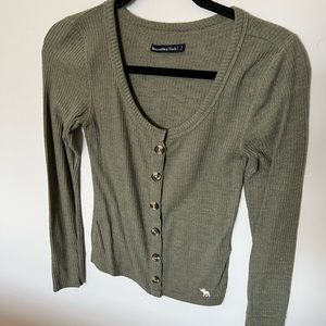 Abercrombie Green Button Shirt